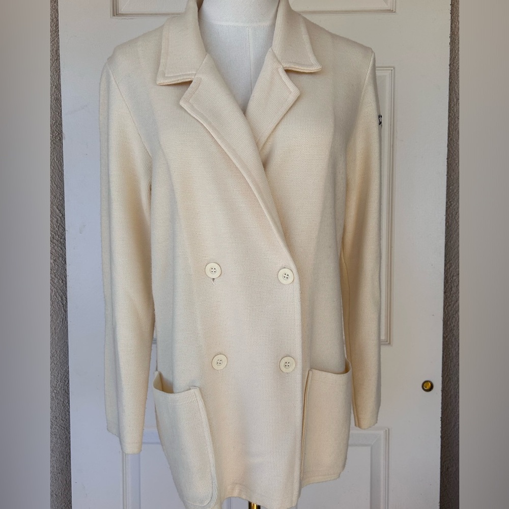 Lanerossi‎ Brand Wool Double-Breasted Sweater Jacket